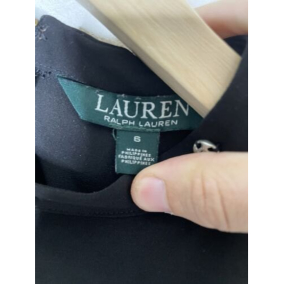 Lauren Ralph Lauren Black Jump Suit With Pockets Womens Sz 6 - Picture 5 of 9